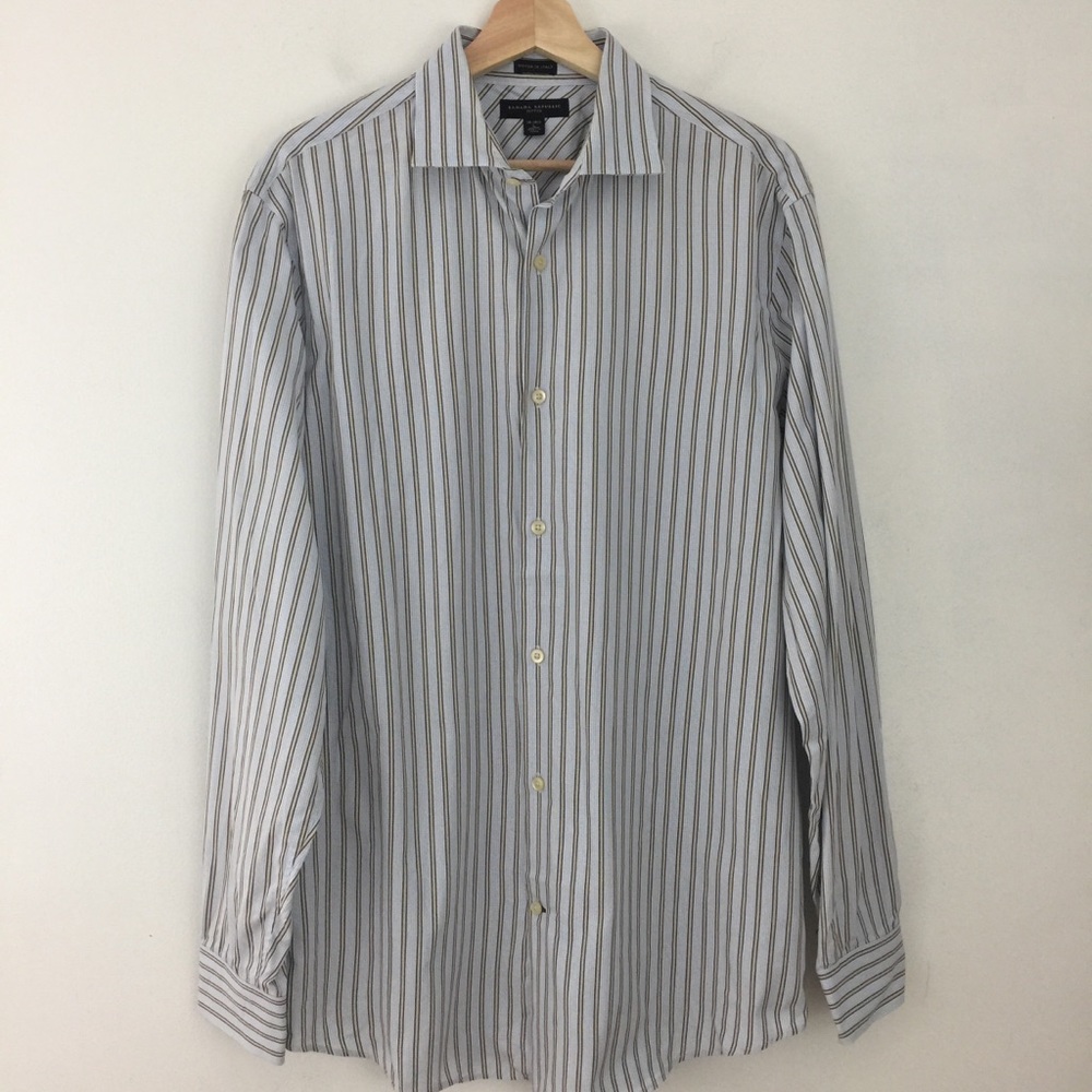 Banana Republic Button Front Shirt Fitted Italy